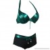 Women's Fashion Metallic Python Rock n Roll Bikini Swimsuit Swimwear Green B07L7LXWF7